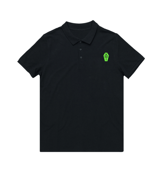 Black Necron Green Icon Polo Shirt