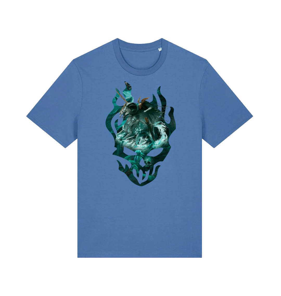 Bright Blue Printed T-shirt Front