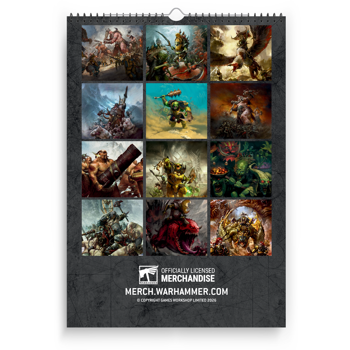 Warhammer Age of Sigmar Grand Alliance Destruction 2026 Calendar Preorder