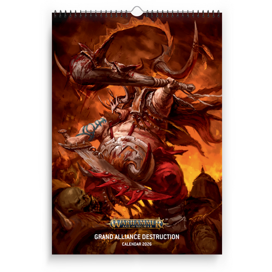 Warhammer Age of Sigmar Grand Alliance Destruction 2026 Calendar