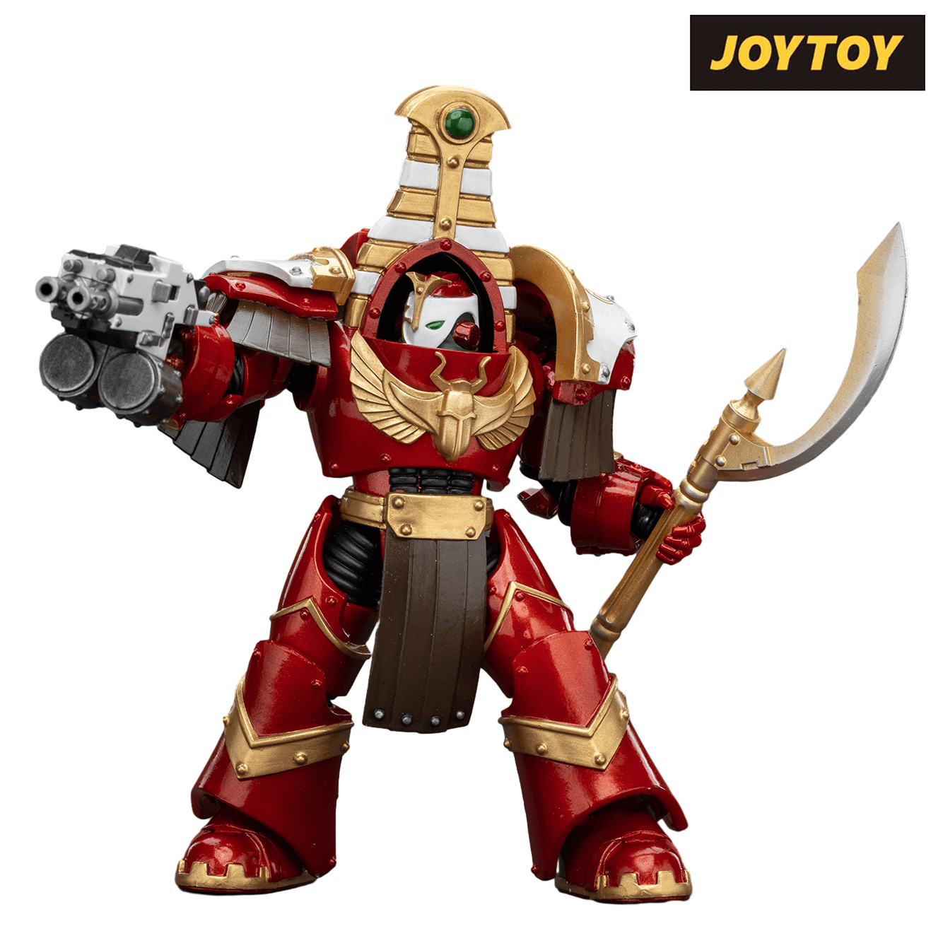 As Shown JoyToy Warhammer The Horus Heresy Action Figure - Thousand Sons, Sekhmet Terminator Cabal, Sekhmet with Combi-Bolter and Achea Force Weapon (1\/18 Scale)