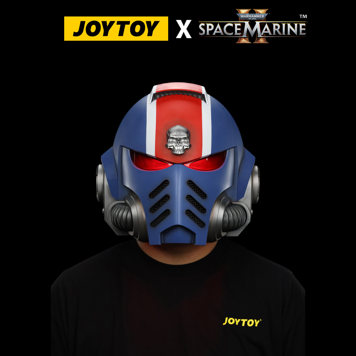 JoyToy Warhammer 40,000: Space Marine 2 Lieutenant Titus’ Mk X Helmet Bundle (1:1 Scale) Preorder