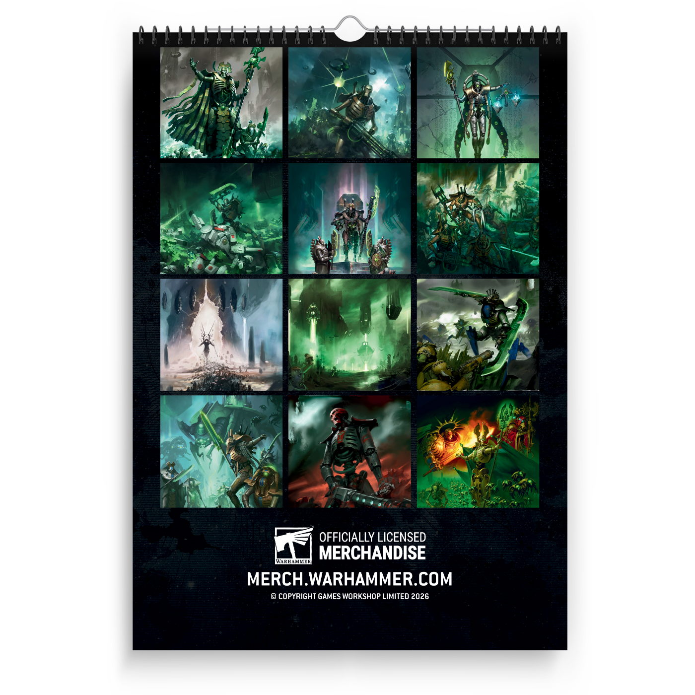Warhammer 40,000: Necrons 2026 Calendar