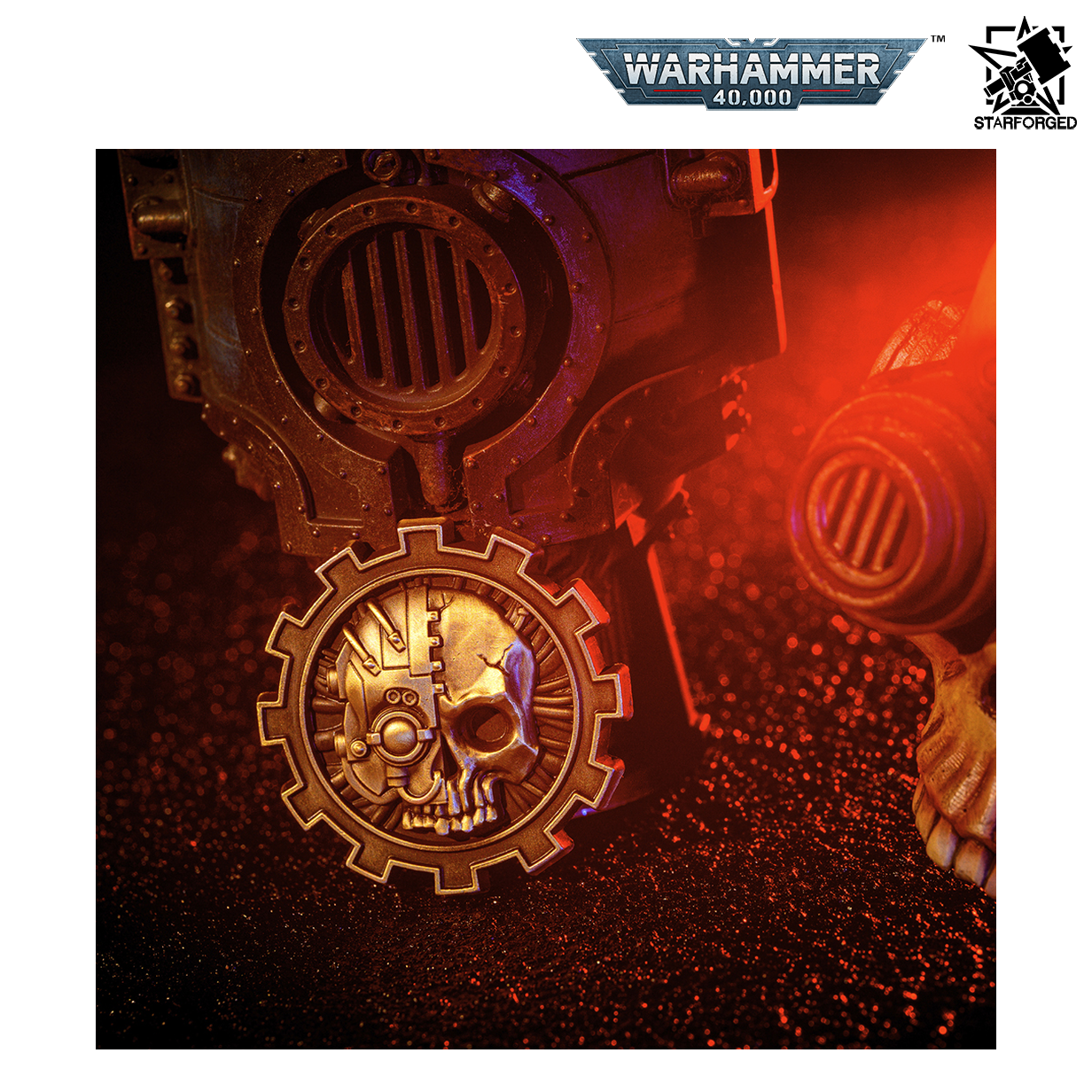 Starforged Warhammer 40,000 Chapter Icon Pin Badge - Adeptus Mechanicus
