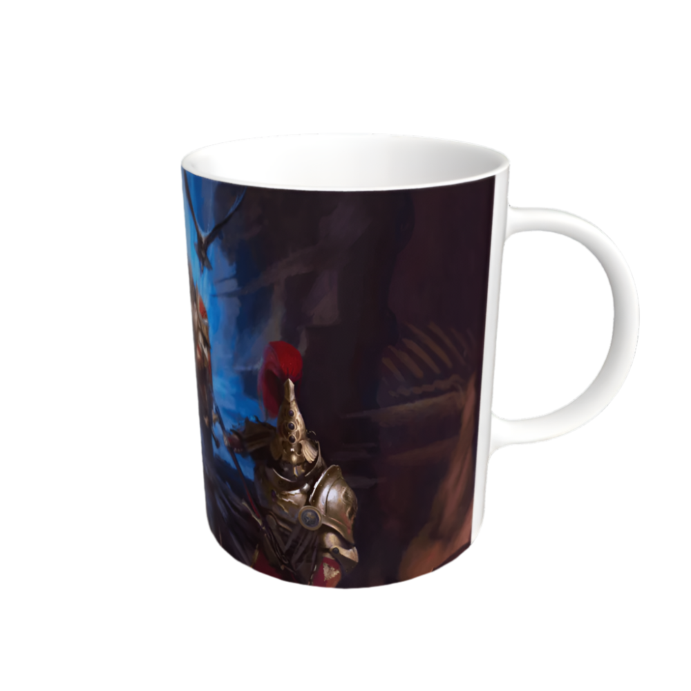 White Adeptus Custodes Battle Mug