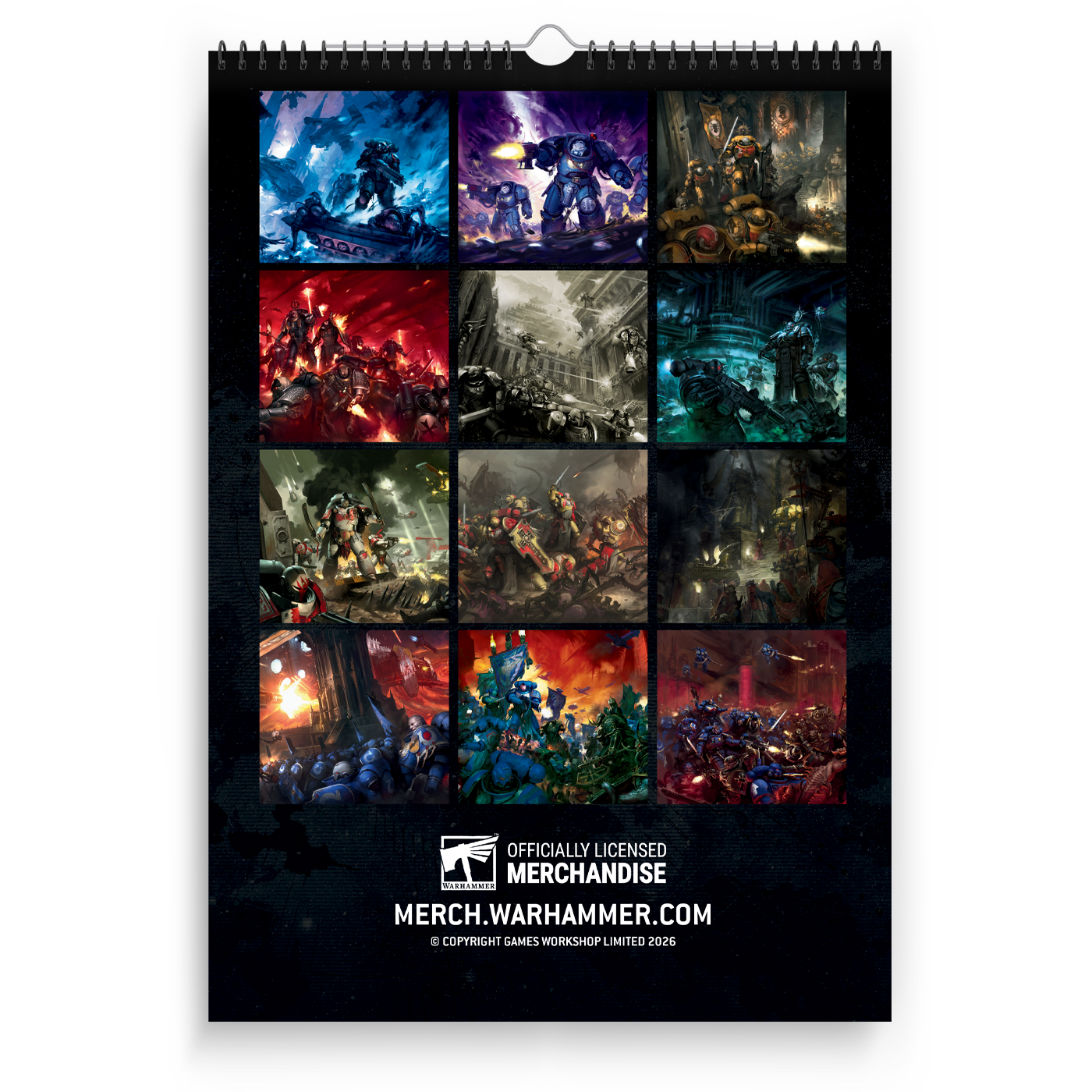 Warhammer 40,000: Space Marines 2026 Calendar