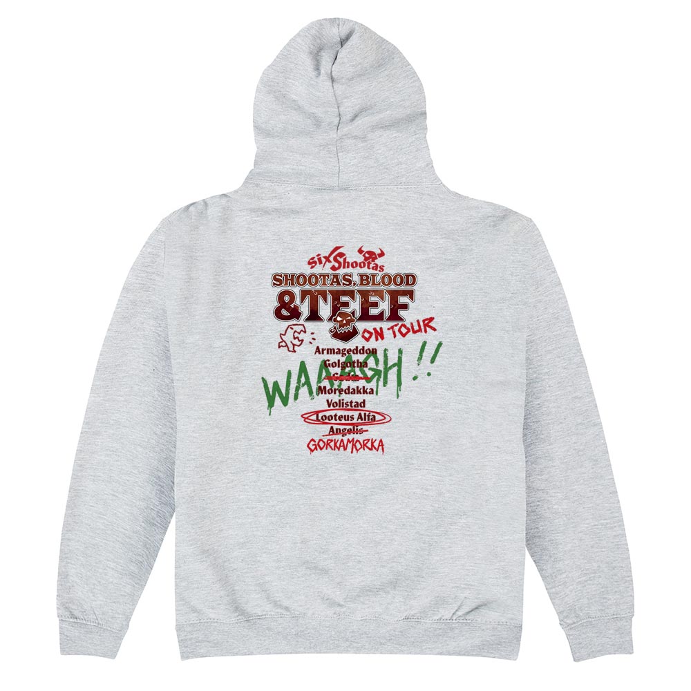 Warhammer 40,000: Shootas, Blood & Teef Tour Pocket Print Heather Hoodie