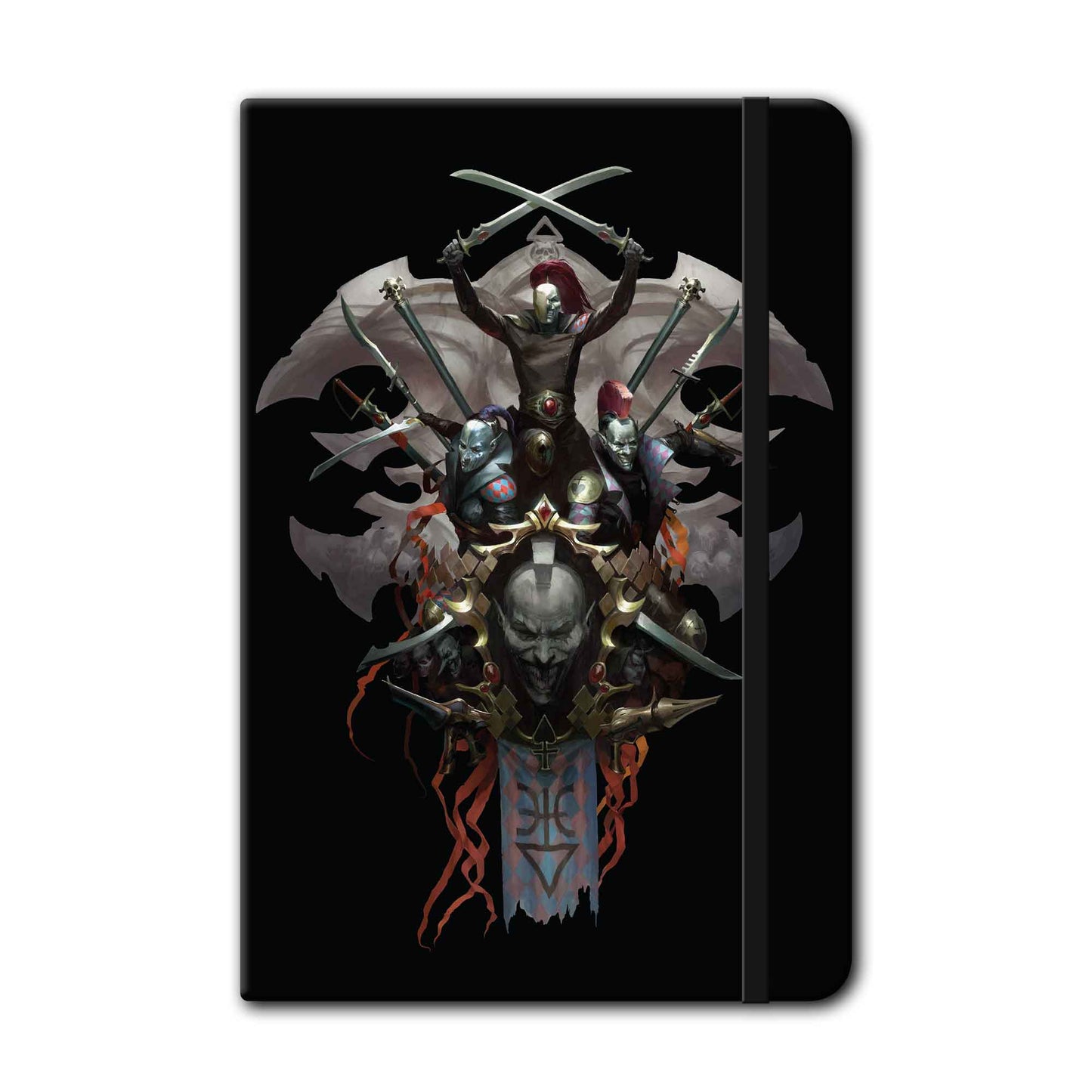 Harlequins Mask Collage Notebook