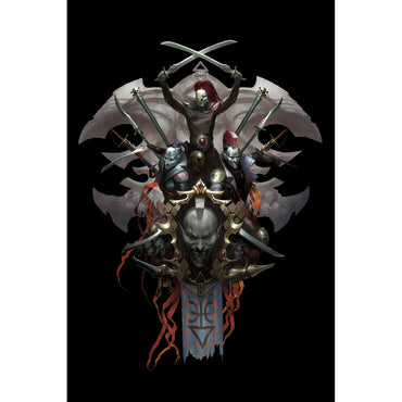 Harlequins Mask Collage Poster