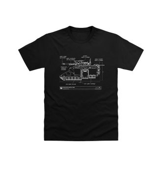 Pitch Black Ultramarines Repulsor T Shirt