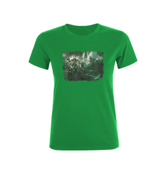 Irish Green Necrons Skorpekh Lord Design Fitted T Shirt
