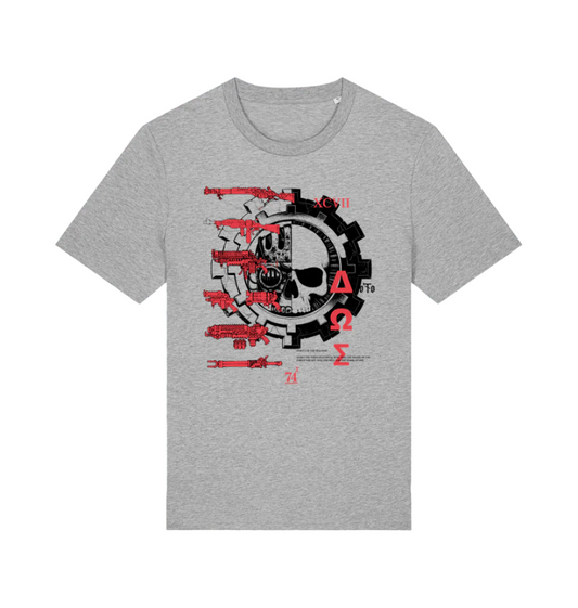 Heather Grey Printed T-shirt