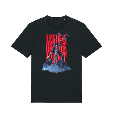 Black Printed T-shirt Front