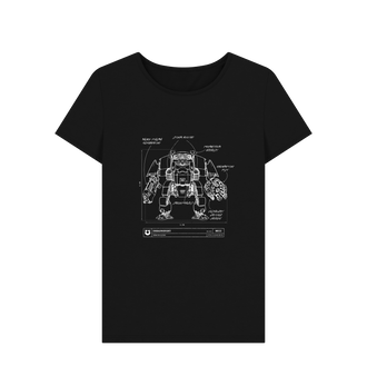 Black Ultramarines Redemptor Dreadnought Fitted T Shirt