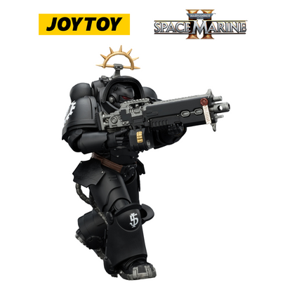 JOYTOY Warhammer 40,000: Space Marine 2 - Game Edition Iron Hands Heavy Intercessor with Heavy Bolt Rifle and Bolt Pistol (1/18 Scale)