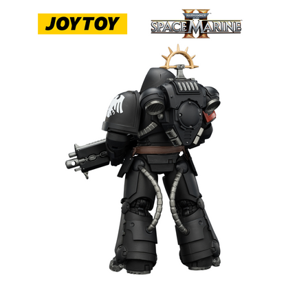 JOYTOY Warhammer 40,000: Space Marine 2 - Game Edition Raven Guard Heavy Intercessor with Heavy Bolt Rifle and Bolt Pistol (1/18 Scale) Preorder
