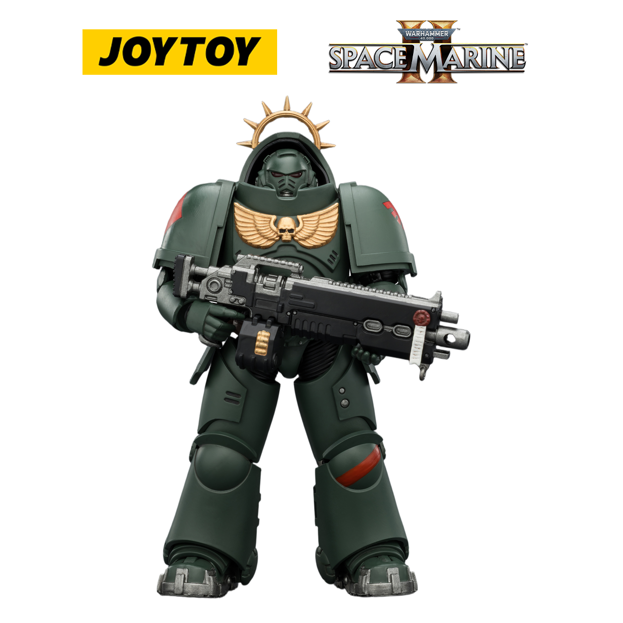 JOYTOY Warhammer 40,000: Space Marine 2 - Game Edition Dark Angels Heavy Intercessor with Heavy Bolt Rifle and Bolt Pistol (1/18 Scale) Preorder