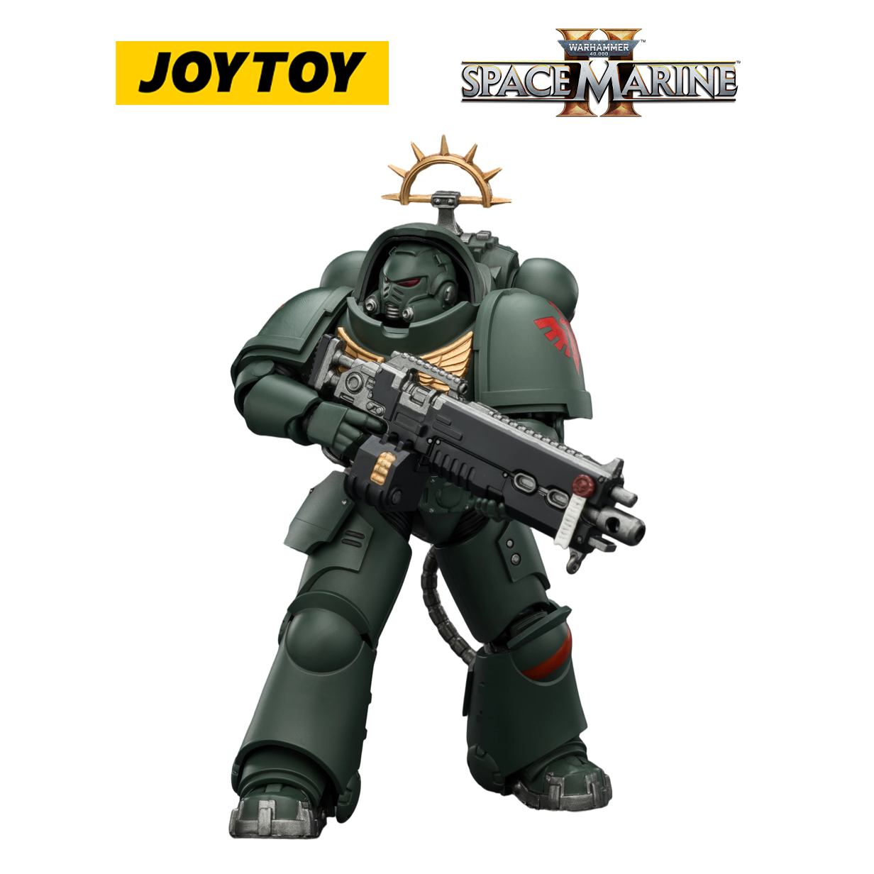 JOYTOY Warhammer 40,000: Space Marine 2 - Game Edition Dark Angels Heavy Intercessor with Heavy Bolt Rifle and Bolt Pistol (1/18 Scale) Preorder
