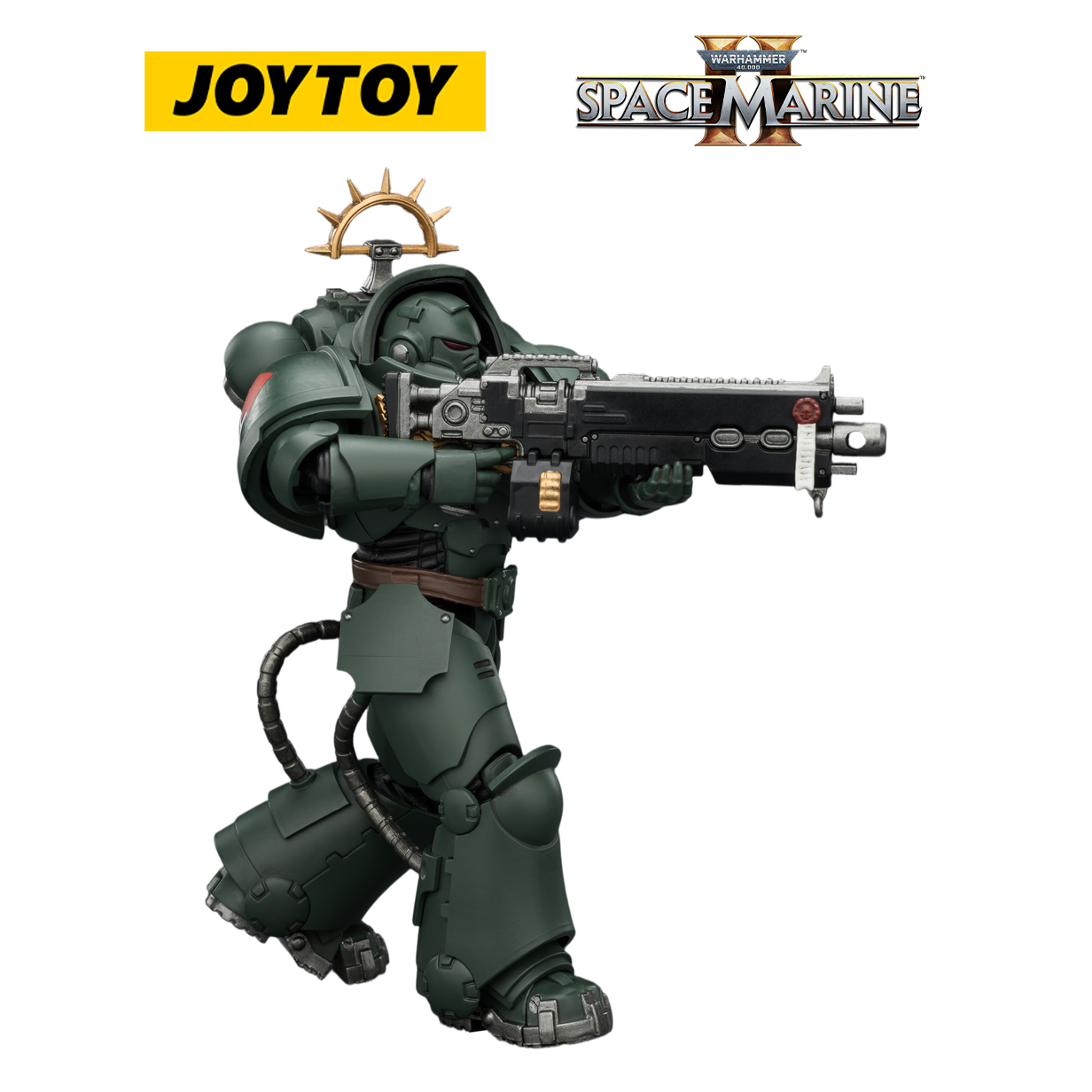 JOYTOY Warhammer 40,000: Space Marine 2 - Game Edition Dark Angels Heavy Intercessor with Heavy Bolt Rifle and Bolt Pistol (1/18 Scale) Preorder
