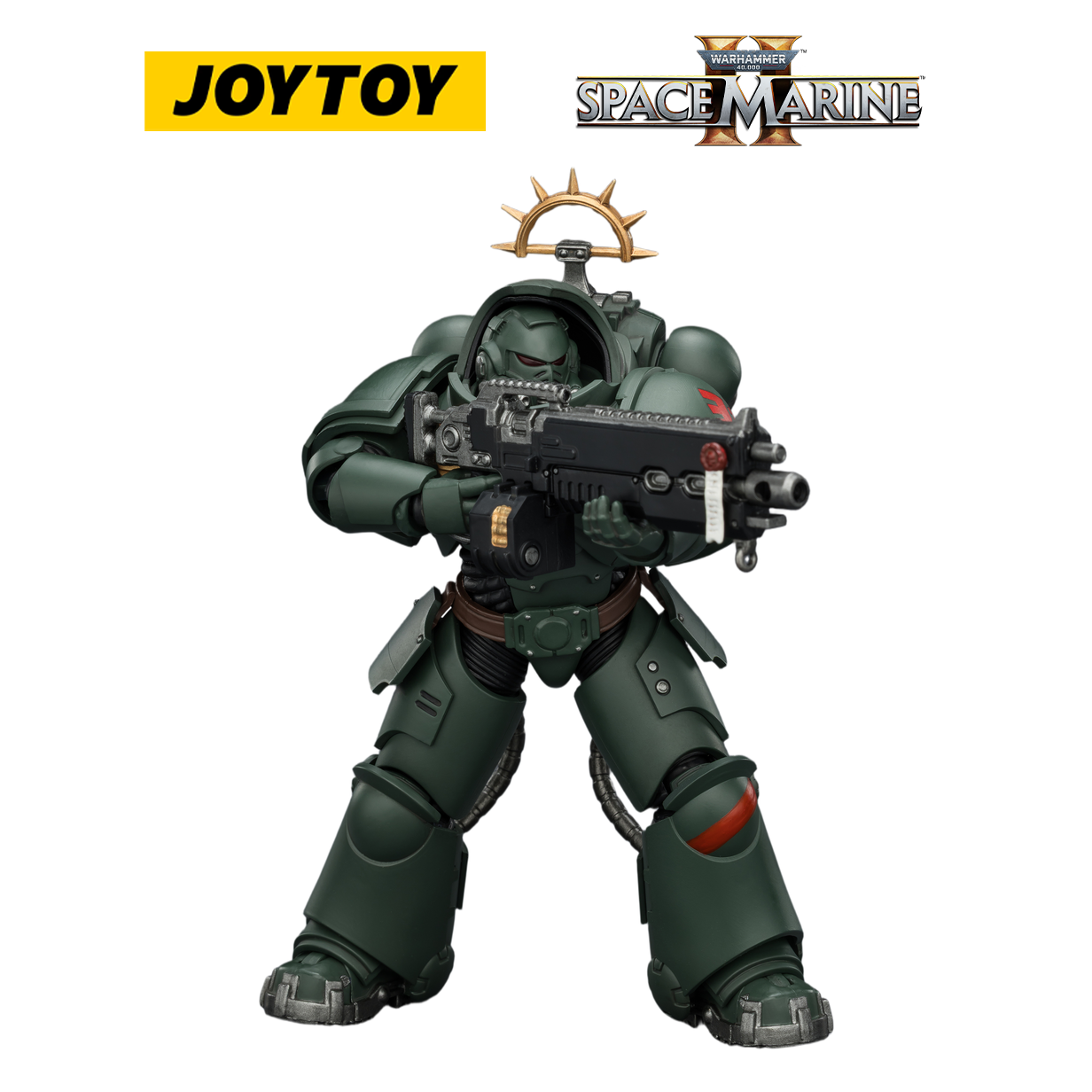 JOYTOY Warhammer 40,000: Space Marine 2 - Game Edition Dark Angels Heavy Intercessor with Heavy Bolt Rifle and Bolt Pistol (1/18 Scale) Preorder