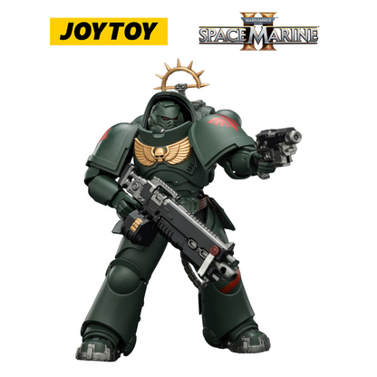 JOYTOY Warhammer 40,000: Space Marine 2 - Game Edition Dark Angels Heavy Intercessor with Heavy Bolt Rifle and Bolt Pistol (1/18 Scale) Preorder