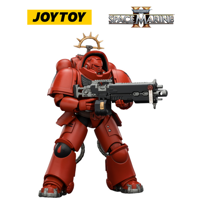 JOYTOY Warhammer 40,000: Space Marine 2 - Game Edition Blood Angels Heavy Intercessor with Heavy Bolt Rifle and Bolt Pistol (1/18 Scale) Preorder