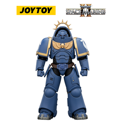 JOYTOY Warhammer 40,000: Space Marine 2 - Game Edition Ultramarines Heavy Intercessor with Heavy Bolt Rifle and Bolt Pistol (1/18 Scale) Preorder