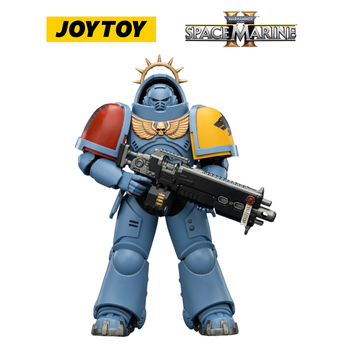 JOYTOY Warhammer 40,000: Space Marine 2 - Game Edition Space Wolves Heavy Intercessor with Heavy Bolt Rifle and Bolt Pistol (1/18 Scale) Preorder