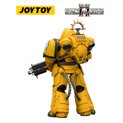 JOYTOY Warhammer 40,000: Space Marine 2 - Game Edition Imperial Fists Heavy Intercessor with Heavy Bolt Rifle and Bolt Pistol (1/18 Scale) Preorder