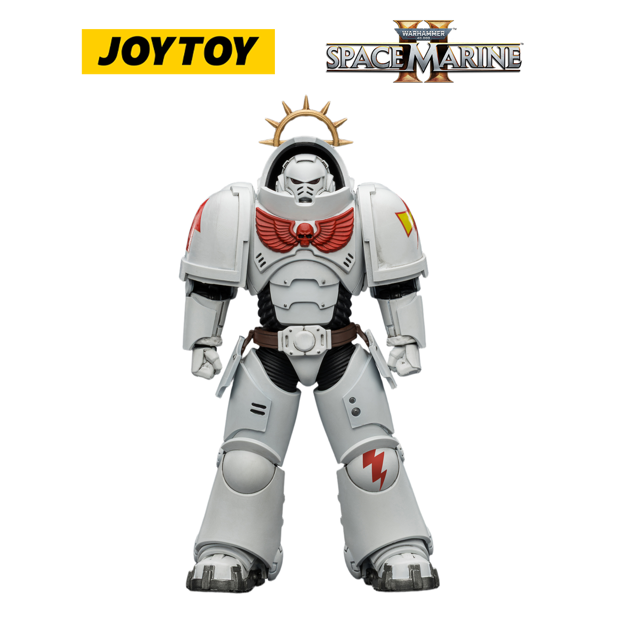 JOYTOY Warhammer 40,000: Space Marine 2 - Game Edition White Scars Heavy Intercessor with Heavy Bolt Rifle and Bolt Pistol (1/18 Scale)