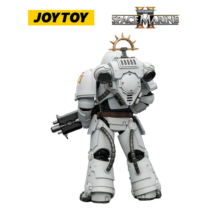JOYTOY Warhammer 40,000: Space Marine 2 - Game Edition White Scars Heavy Intercessor with Heavy Bolt Rifle and Bolt Pistol (1/18 Scale)