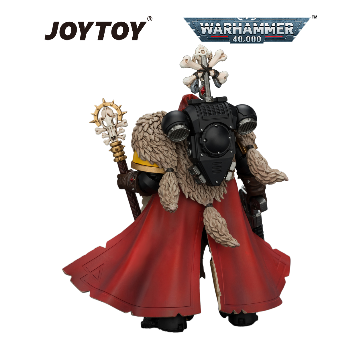JOYTOY Warhammer 40,000 - Space Wolves, Wolf Priest with Absolvor Bolt Pistol and Crozius (1/18 Scale) Preorder