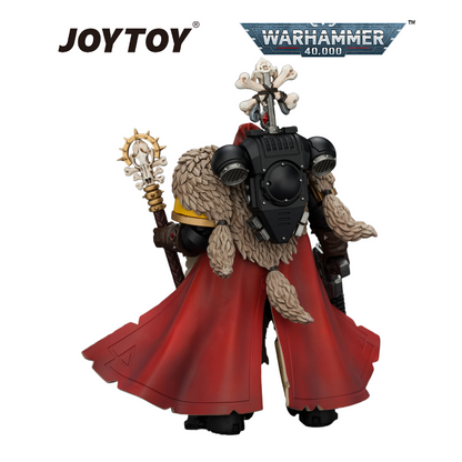 JOYTOY Warhammer 40,000 - Space Wolves, Wolf Priest with Absolvor Bolt Pistol and Crozius (1/18 Scale) Preorder