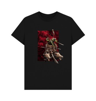 Black Premium Warhammer The Old World Orc & Goblin Tribes Orc Boar Chariot T Shirt