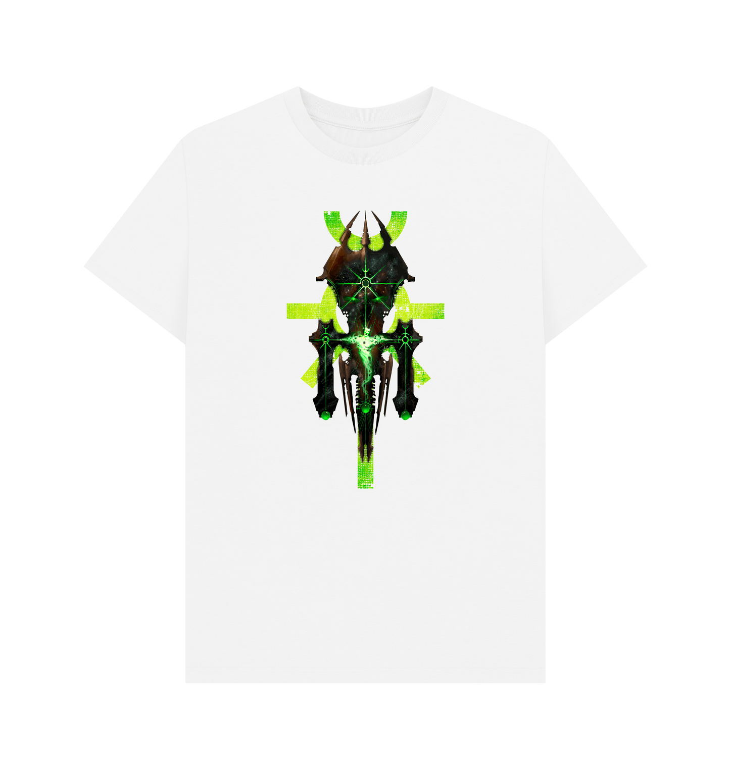 White Necrons Silent King Icon Design White T Shirt