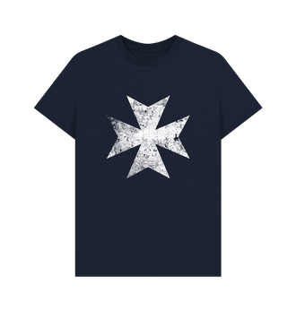 Navy Blue Black Templars Battleworn Insignia T Shirt