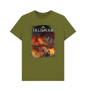 Moss Green Talisman Artwork T Shirt