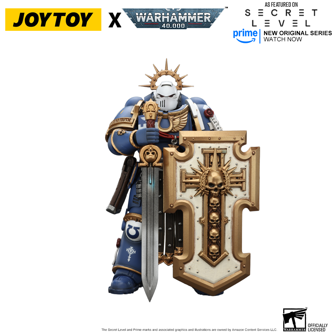 JoyToy Warhammer 40,000 Action Figure - Torvald with Power Sword, Stormshield and Bolt Pistol (1/18 Scale) Preorder