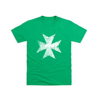 Irish Green Black Templars Battleworn Insignia T Shirt