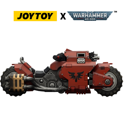 JOYTOY Warhammer 40,000 - Blood Angels, Raider-pattern Combat Bike with twin-linked bolt rifles (1/18 Scale) Preorder