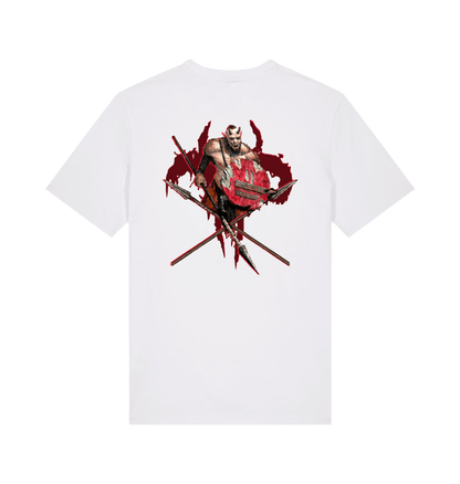 White Printed T-shirt Back