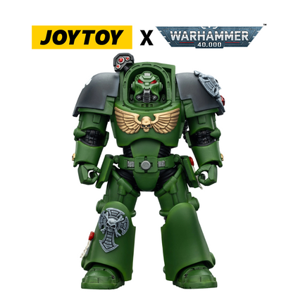 JoyToy Warhammer 40,000 Action Figure - Salamanders, Terminator 1 with Power Sword and Storm Bolter (1/18 Scale) Preorder