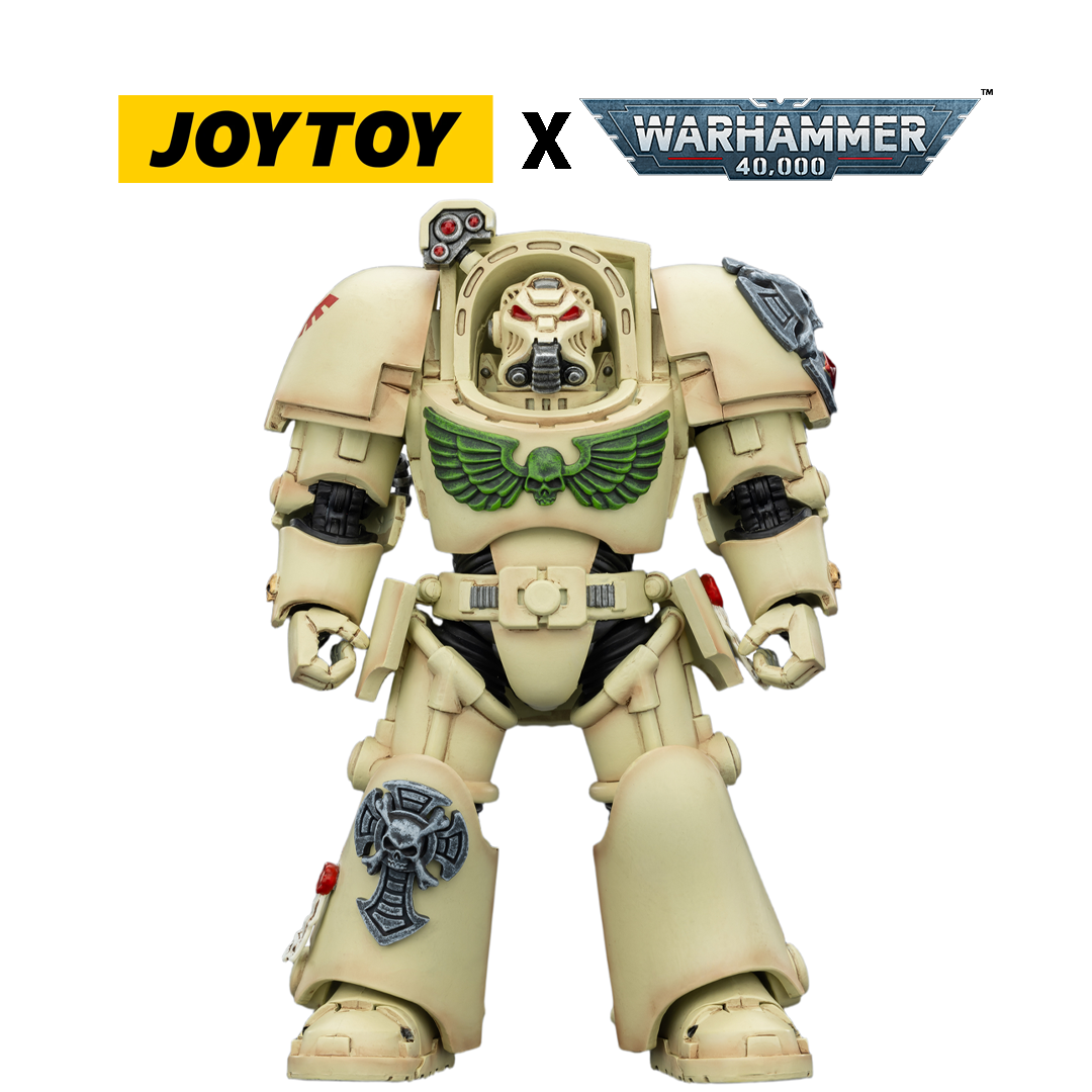 JoyToy Warhammer 40,000 Action Figure - Dark Angels, Terminator 1 with Power Sword and Storm Bolter (1/18 Scale) Preorder