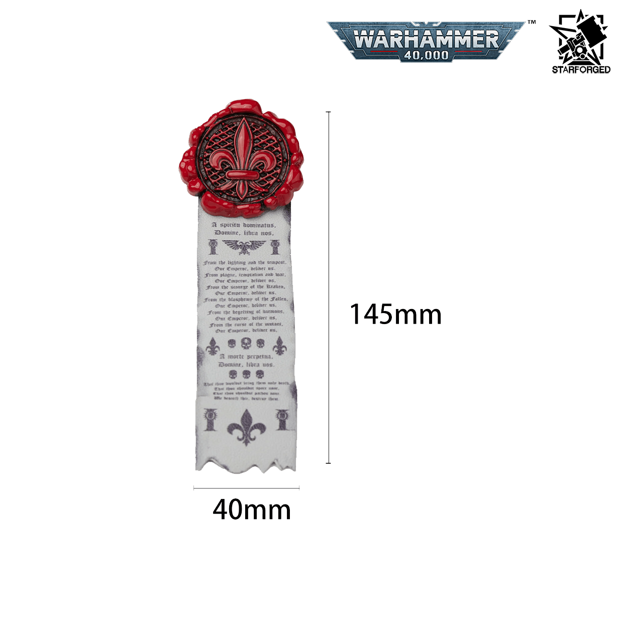 Starforged Warhammer 40,000 Adepta Sororitas Purity Seal Brooch