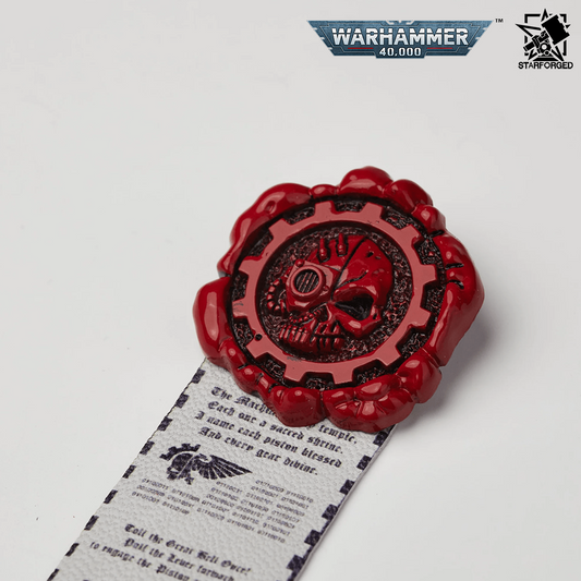 Starforged Warhammer 40,000 Adeptus Mechanicus Purity Seal Brooch