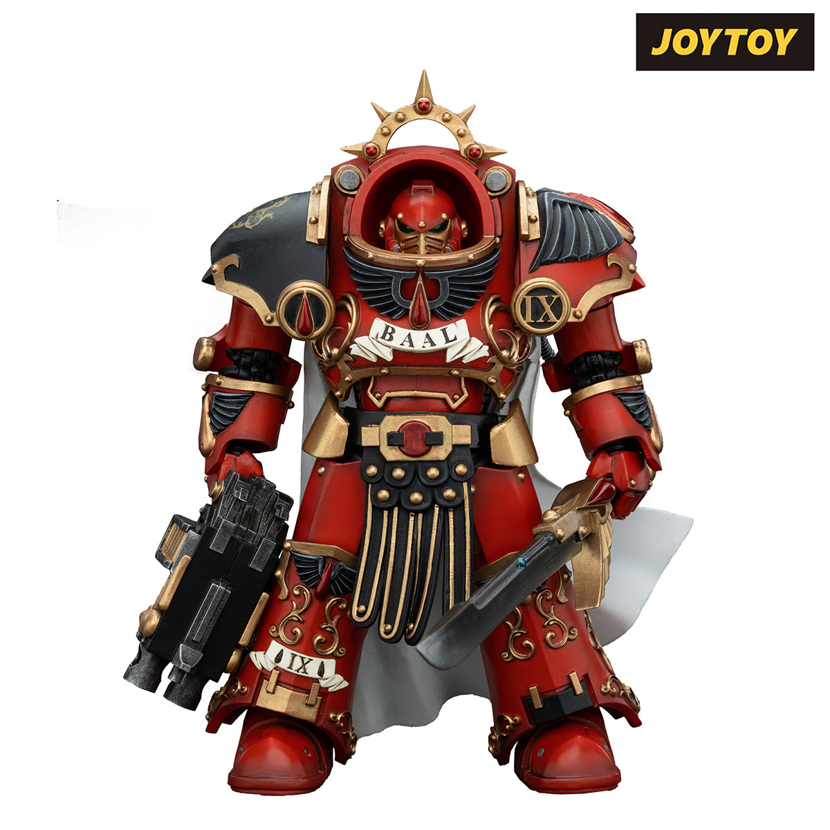 JoyToy Warhammer The Horus Heresy Action Figure - Blood Angels, Legion Praetor with Tartaros Terminator Armour (1/18 Scale)