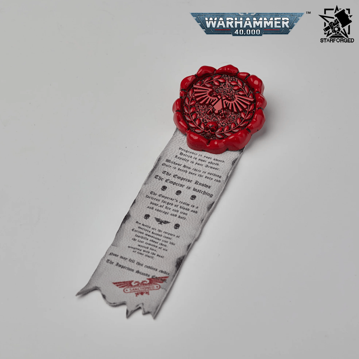 Starforged Warhammer 40,000 Imperial Aquila Purity Seal Brooch