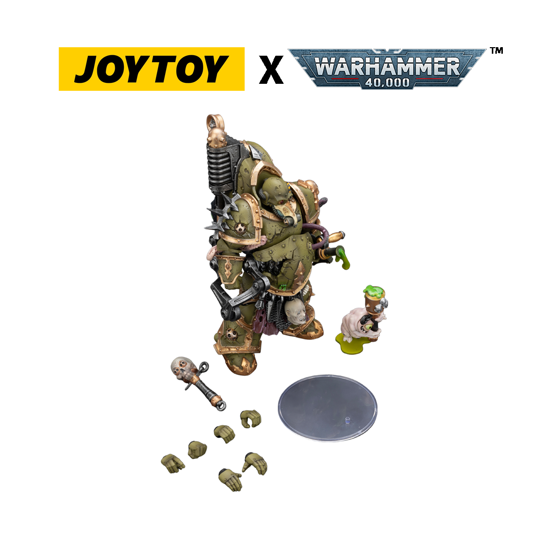 JoyToy Warhammer 40,000 Action Figure - Death Guard, Foul Blightspawn with Plague Sprayer (1/18 Scale) Preorder