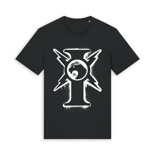 Black Printed T-shirt Front