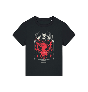 Black Printed T-shirt Front